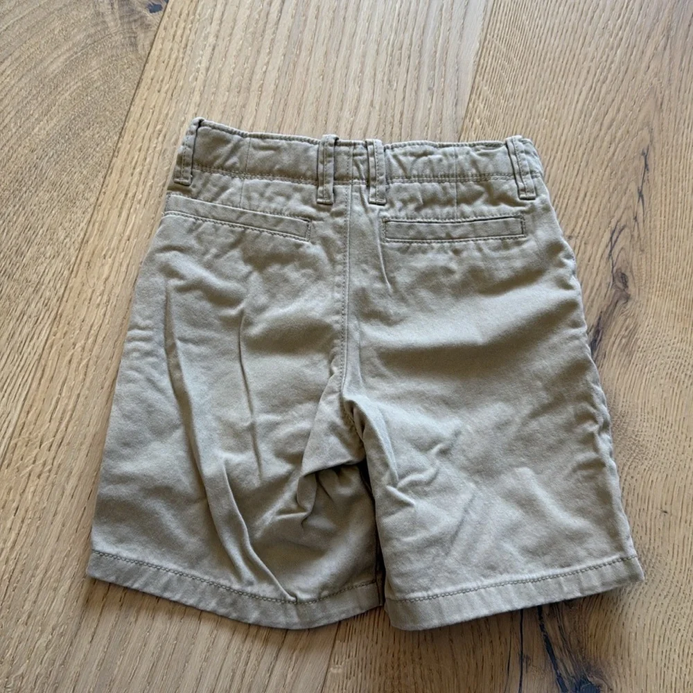 Gap Kids Boys Chino Shorts Tan Adjustable Waist Size 5 Uniform Casual